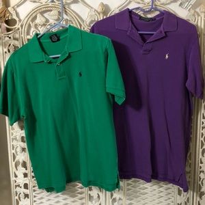 Two Vintage Polo Ralph Lauren Shirts Boys Sz XL